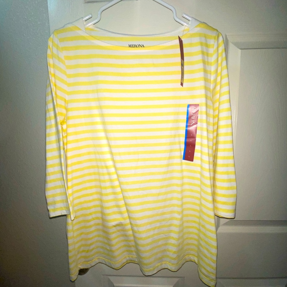 Yellow Striped Top🌼